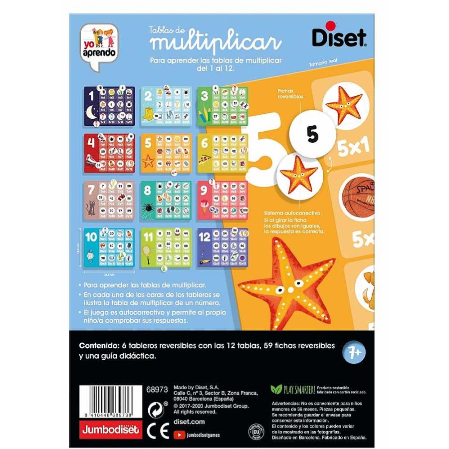 Juguetes Diset Juegos Educativos | Aprendo Las Tablas Multiplicar Diset + 7 A Os