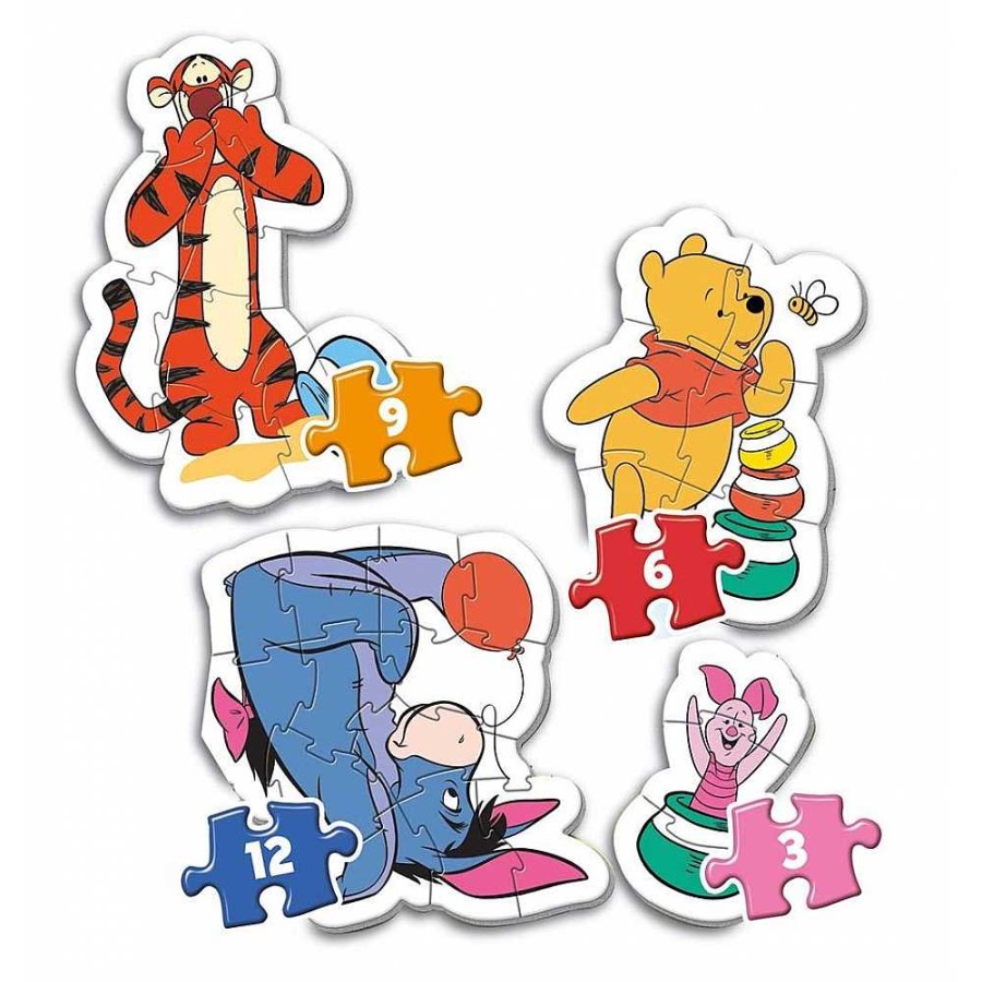 Juguetes Disney Puzzles Preescolar | Winnie The Pooh Mi Primer Puzzle 3-6-9-12 Piezas