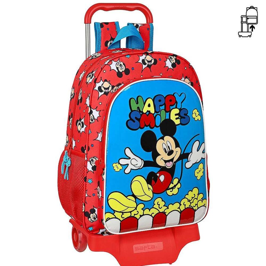 Mochilas Y Complementos Disney | Mickey Mochila Con Carro 33X14X42