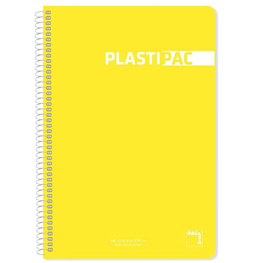 Papeler A Pacsa Cuadernos Espiral | Pack 5 Bloc 90 Gr Tapa Pl Stico Folio 80 Hojas Cuadr Cula 4X4