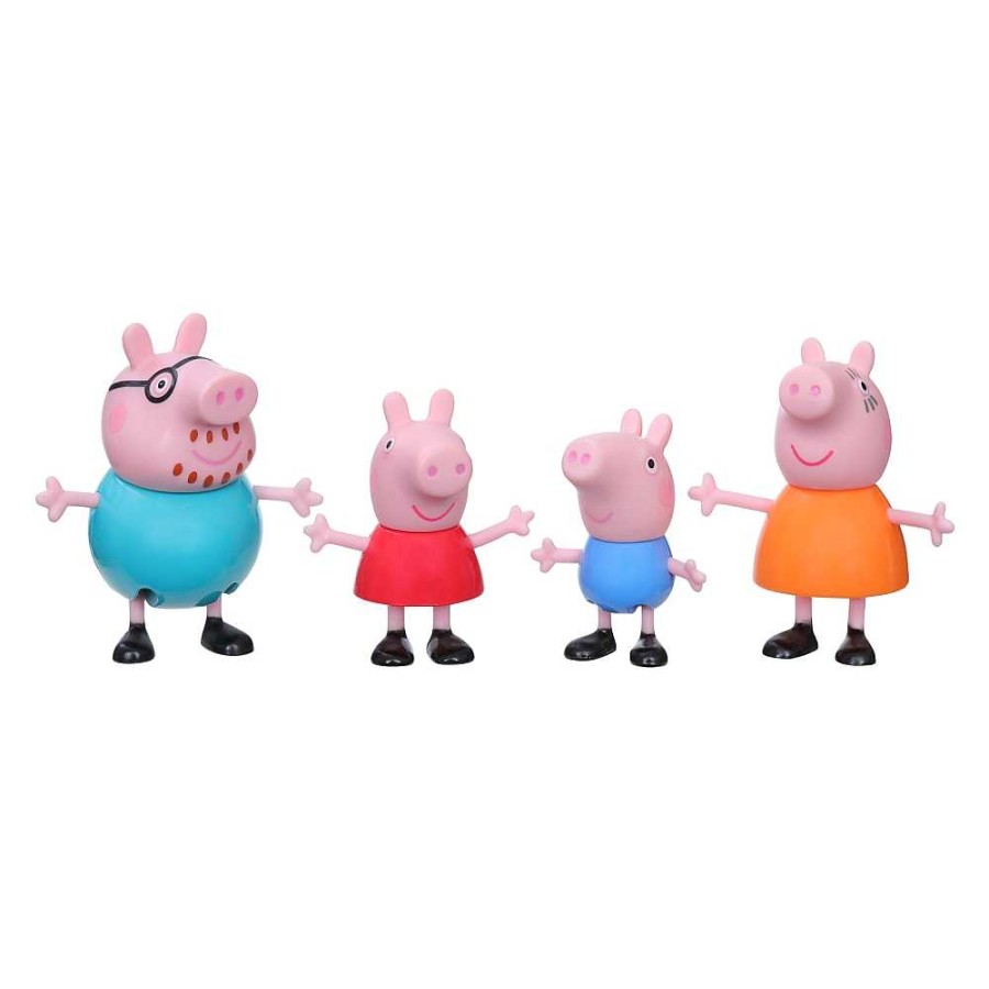 Juguetes Peppa Pig Mini Mu Ecas | Peppa Pig Peppa Y Su Familia Set 4 Figuras 22X 16 Cm