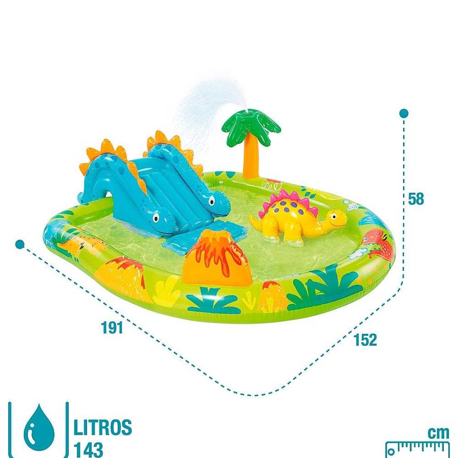 Regalo Intex Tendencia Dinosaurios | Centro Juegos Acu Ticos Hinchable Intex Dinosaurio Chorros Agua 191X152X58 Cm