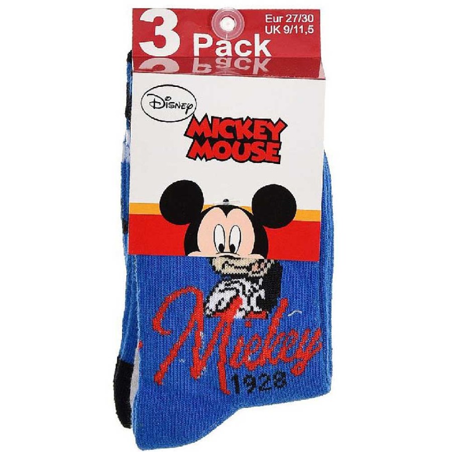 Regalo Disney Calcetines Divertidos | Mickey Pack 3 Calcetines 3 Tallas -2 Mod