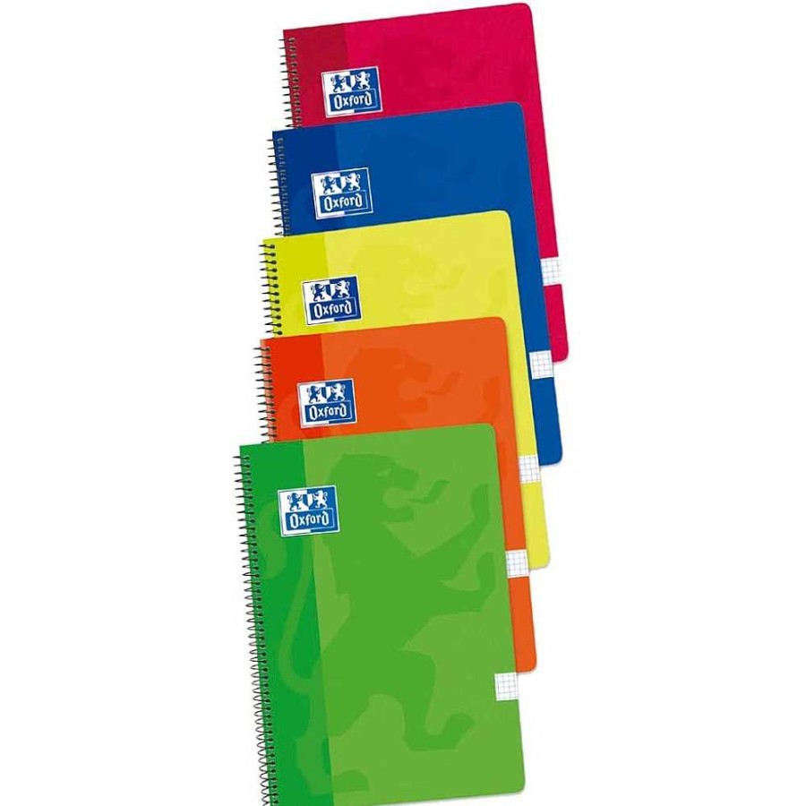 Papeler A Oxford Cuadernos Espiral | Oxford Pack 5 Blocs Tapa Cart N Folio 80 Cn