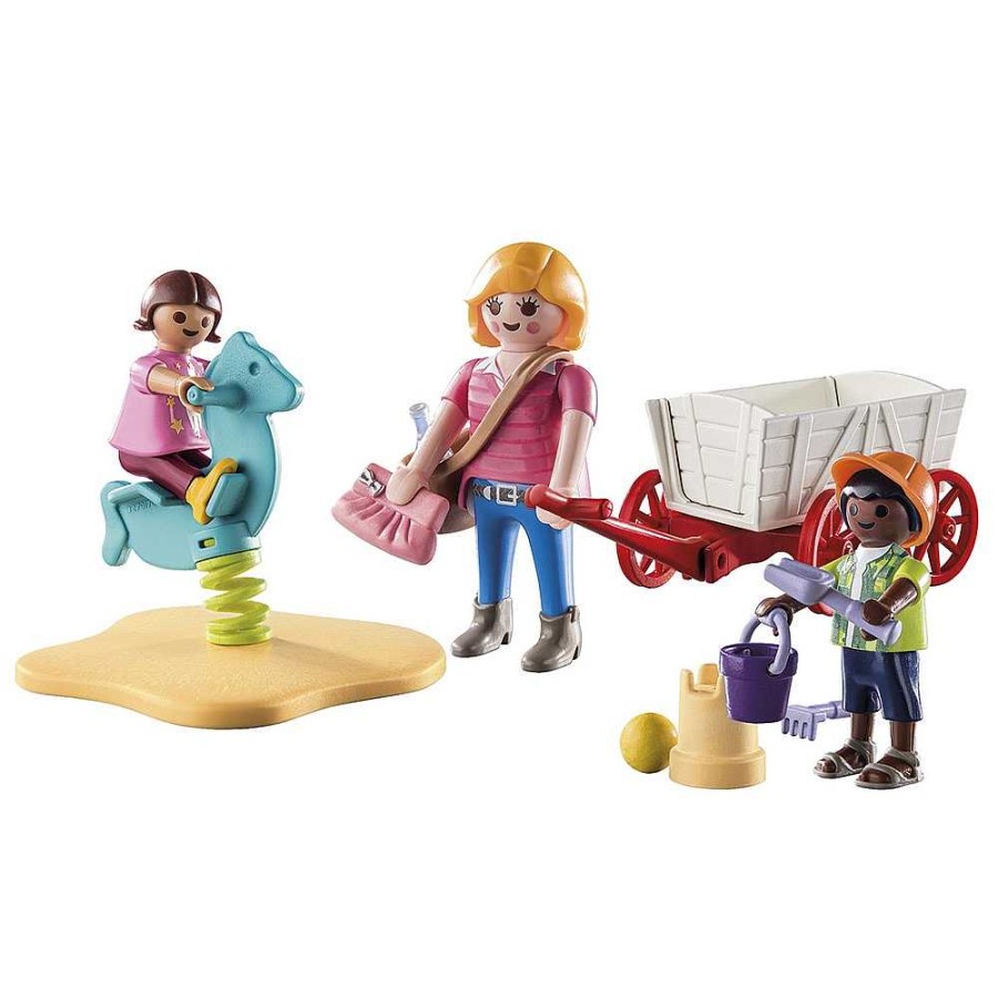 Juguetes Playmobil Playmobil | Playmobil City Life Starter Pack Educadora Con Carrito