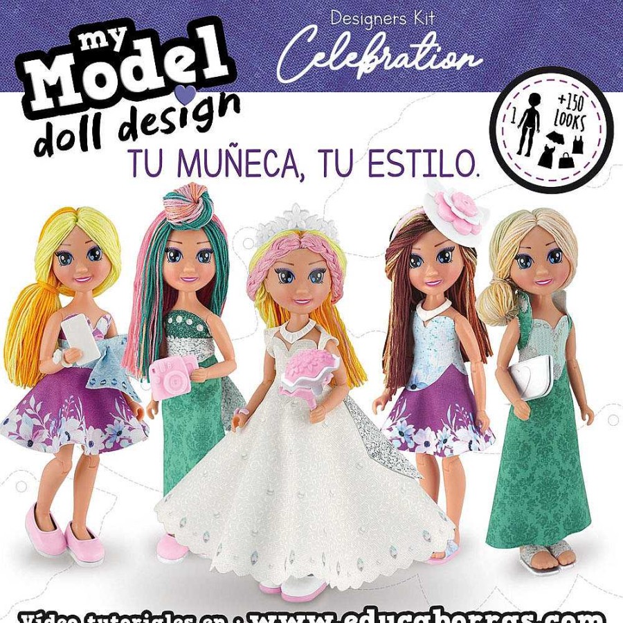 Juguetes Educa Crea Y Pinta | My Model Doll Design Celebration