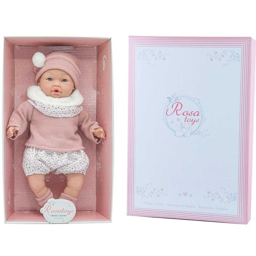 Juguetes Rosatoys Mu Ecas Y Beb S | Mu Eco Beb 40 Cm Newborn Con Mecanismo Lloro. Caja Regalo