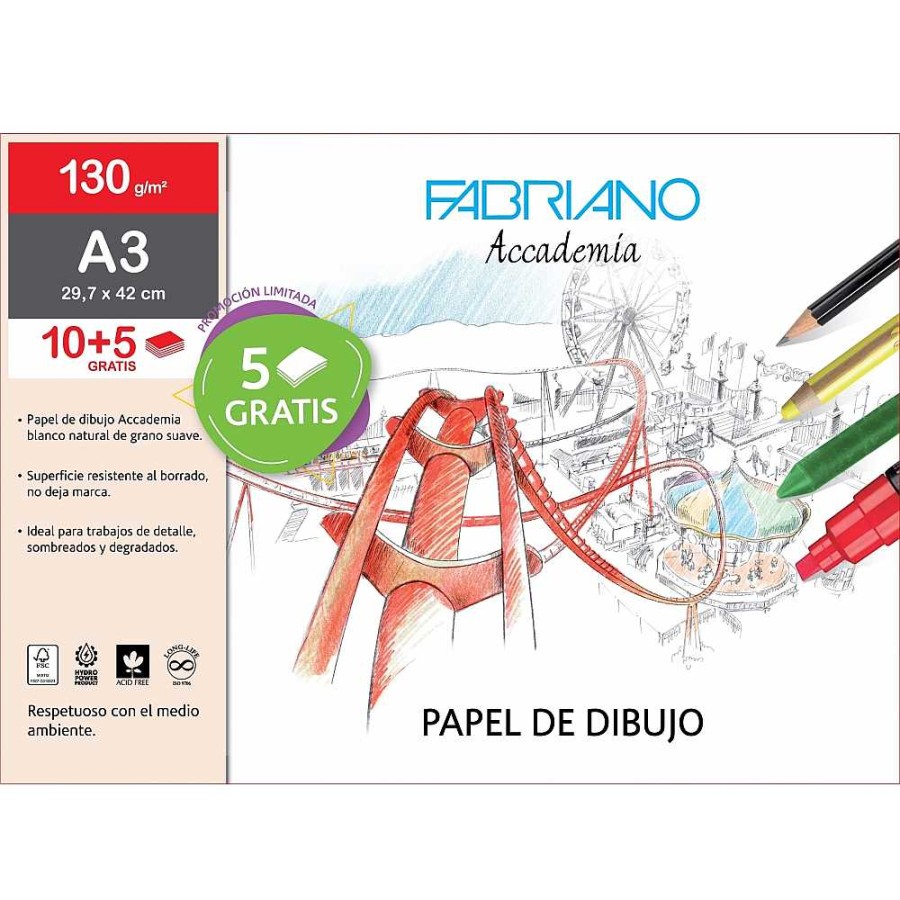 Papeler A Fabriano Dibujo Y Bellas Artes | Sobre 10+5 L Minas Dibujo A3 Fabriano 130 Gr