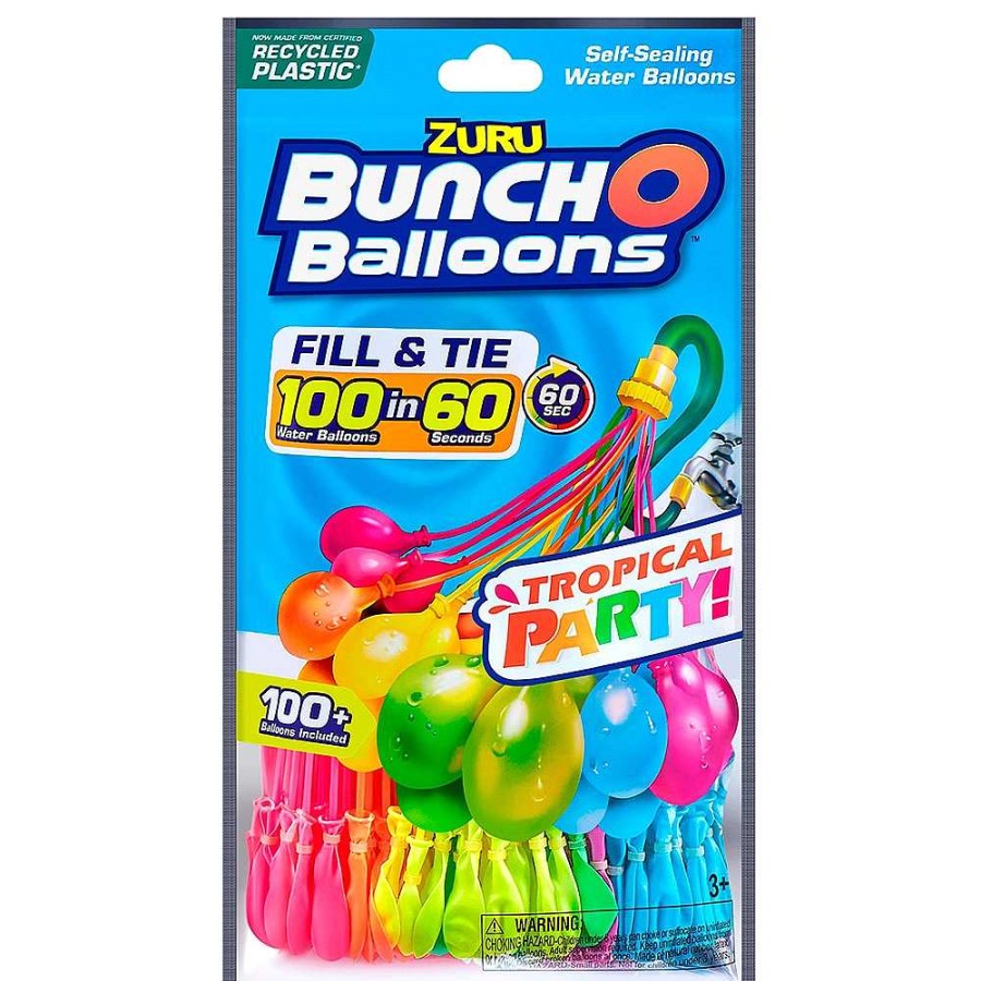 Juguetes Zuru Aire Libre | Pack 100 Globos Bunch Ballons Tropical 16X3X29