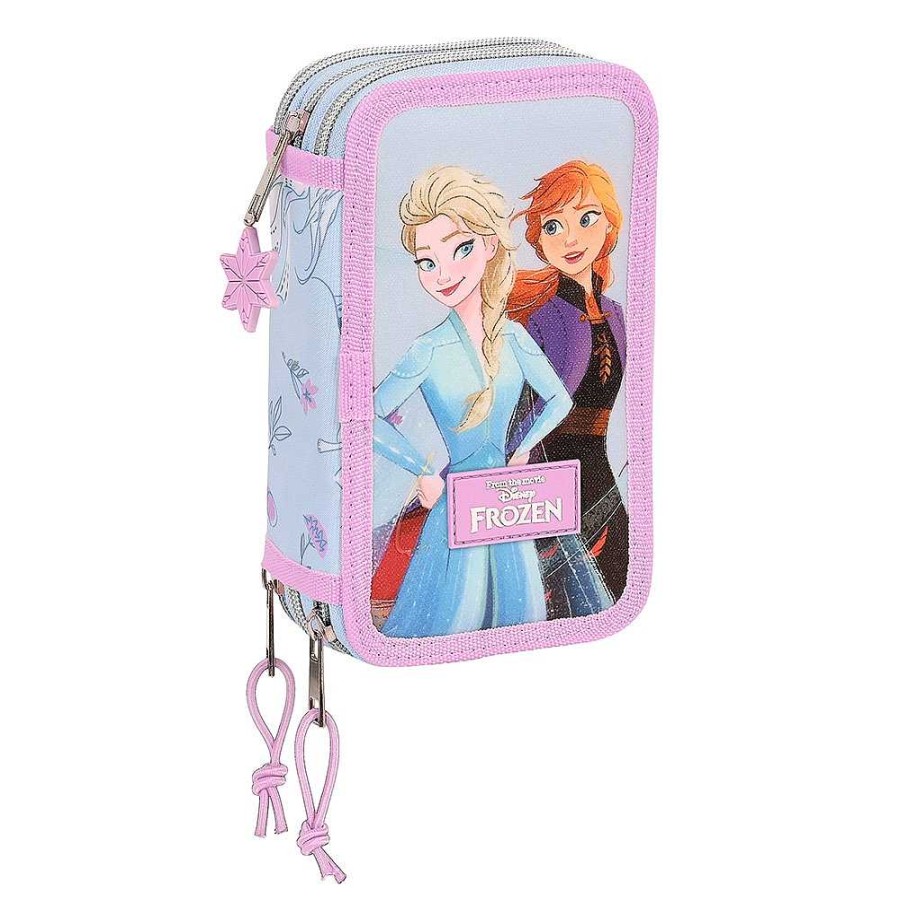 Mochilas Y Complementos Frozen | Frozen Plumier Triple Completo 13X20X6