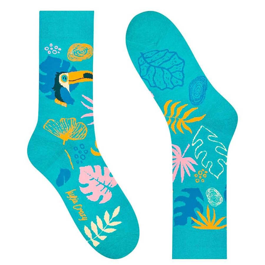 Regalo Kylie Crazy Calcetines Divertidos | Pack Calcetines Media Ca A 41-46 Tropical Dia