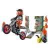 Juguetes Playmobil Playmobil | Playmobil Stuntshow Starter Pack Moto Con Pared De Fuego