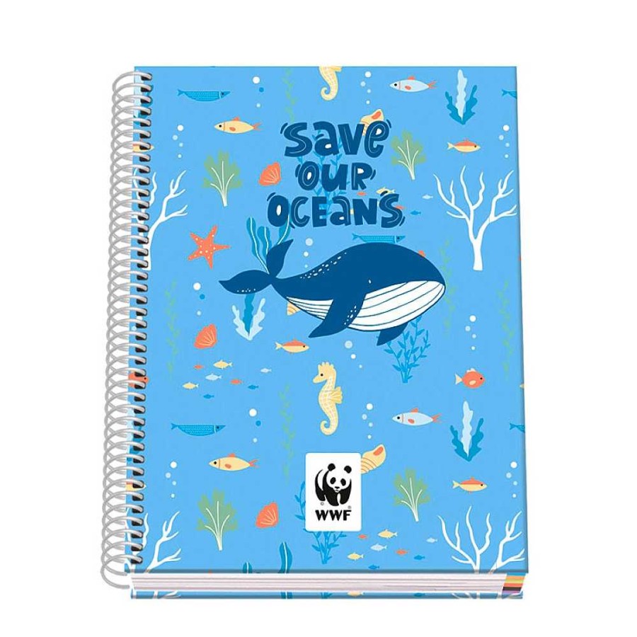 Papeler A Dohe Cuadernos Espiral | Save Our Oceans Wwf Bloc Microperforado A5 90 Gr 100 Hojas