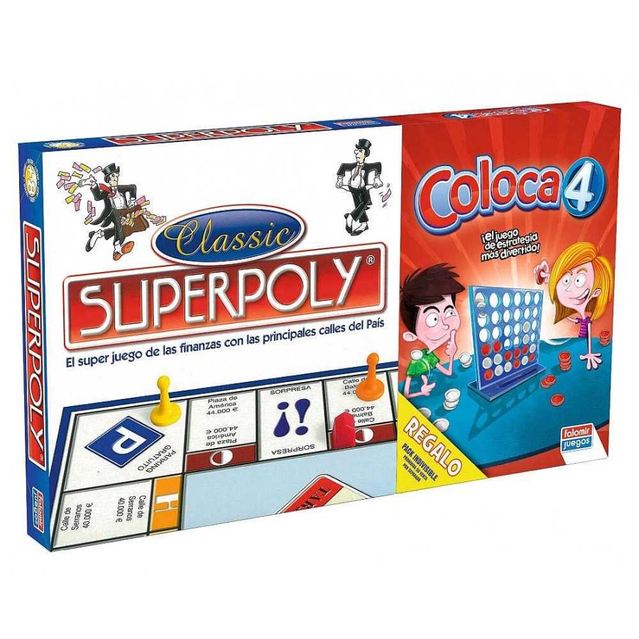 Juguetes Falomir Juegos De Sociedad | Juego Doble Superpoly Coloca 4