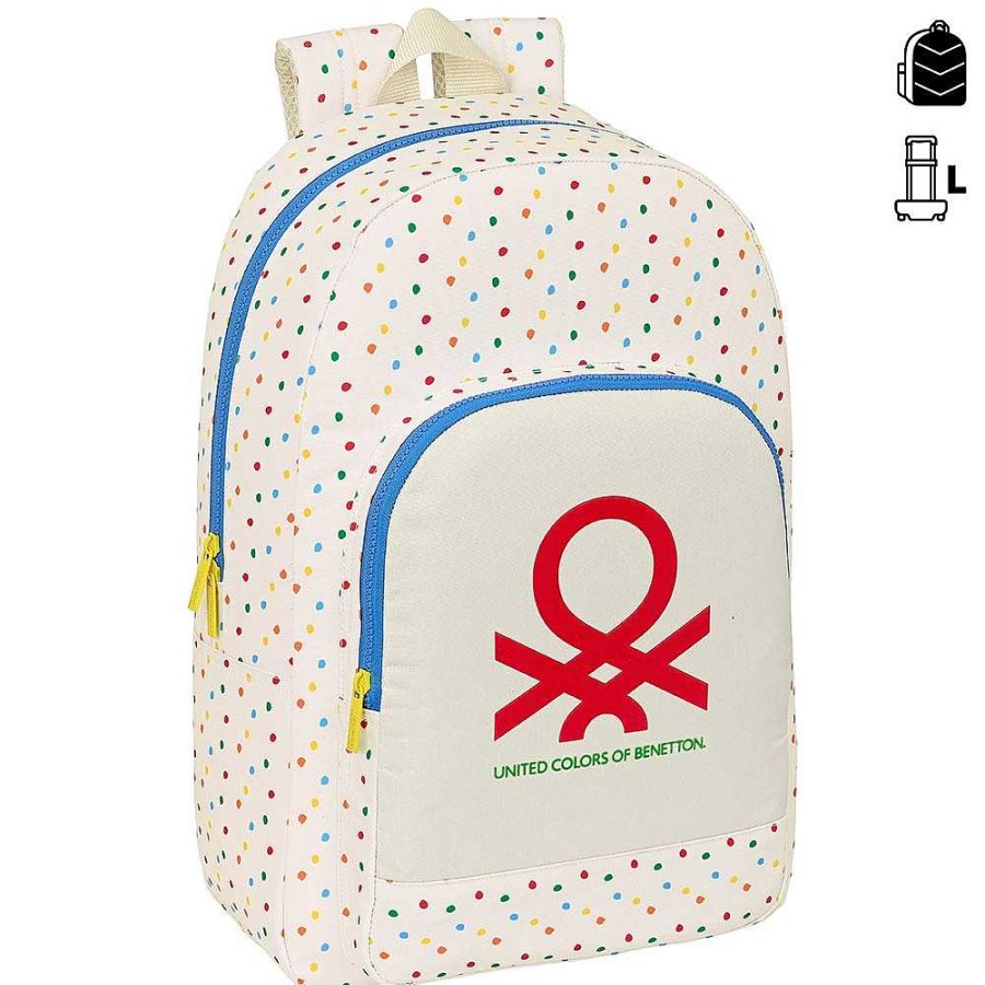 Mochilas Y Complementos Benetton | Benetton Dots Mochila Adaptable A Carro 30X46X14