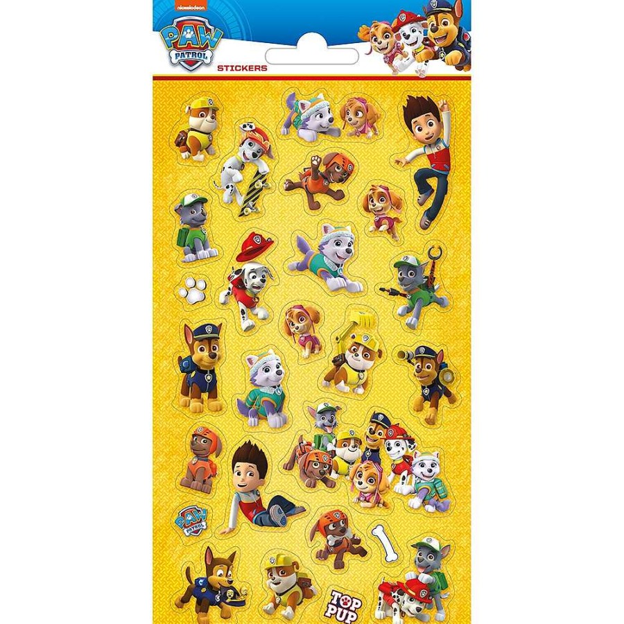 Papeler A Paw Patrol Stickers Y Pegatinas | Patrulla Canina Pack De Pegatinas Con Purpurina