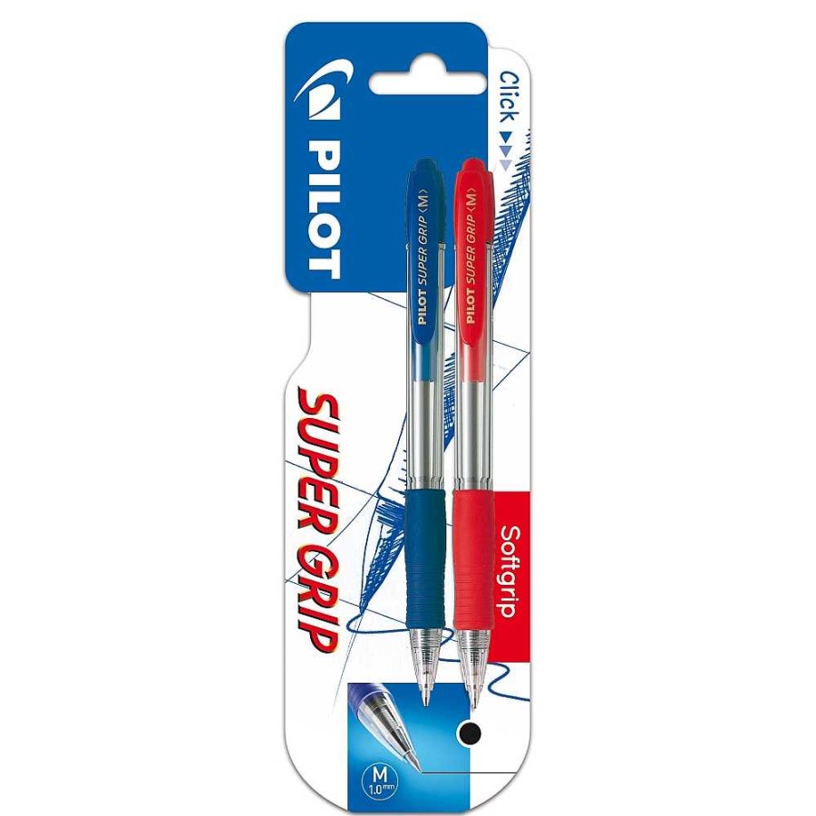 Papeler A Pilot Bol Grafos | Pilot Blister 2 Bol Grafos Super Grip Azul/Rojo