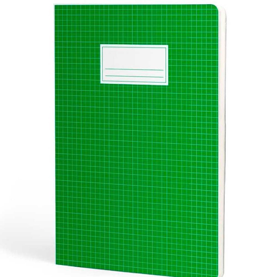 Papeler A Escolofi Libretas | Escolofi Pack 10 Cuadernos Grapados A4 50H 70 Gr Pauta 3,5 Doble Margen - Verde