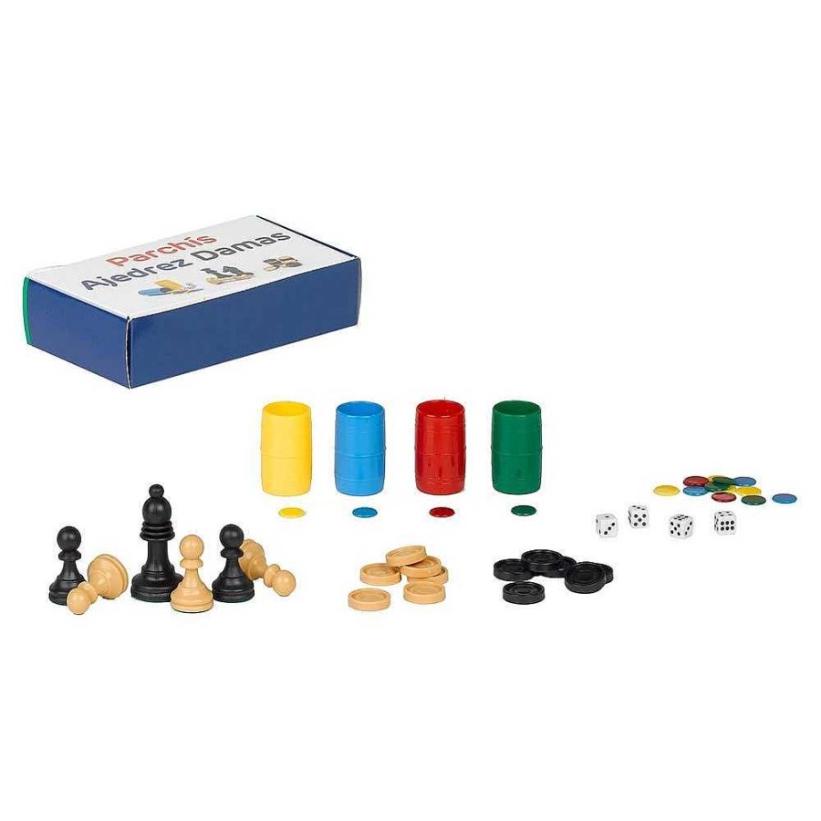 Juguetes Falomir Juegos Cl Sicos | Parchis-Ajedrez-Damas 33Cm Accesorios