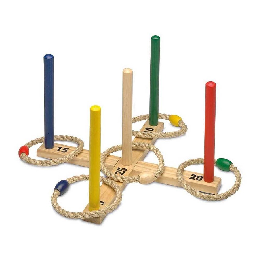 Juguetes Cayro Aire Libre | Juego Rings Stick Madera Con Anillas +5 A Os