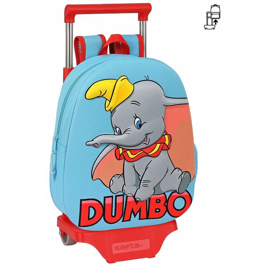 Mochilas Y Complementos Disney | Disney Mochila 3D+Carro Dumbo 33X27