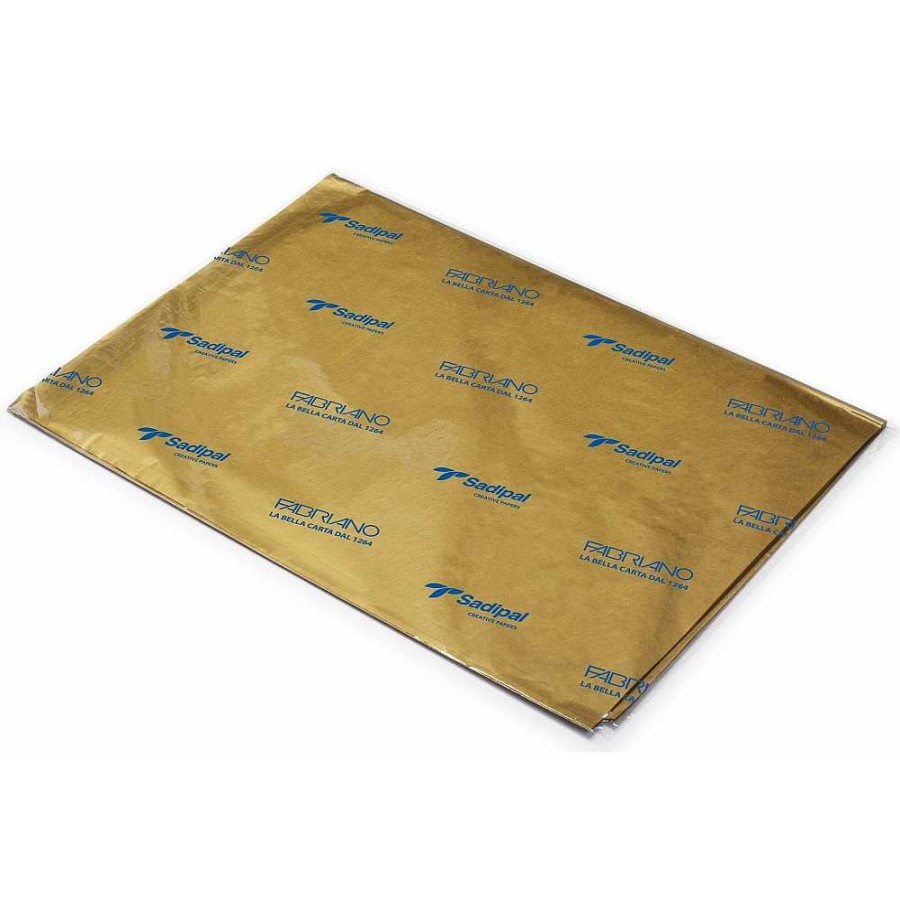 Papeler A Sadipal Papel Manualidades | Bolsa 25 Hojas Papel Seda Oro 51X76