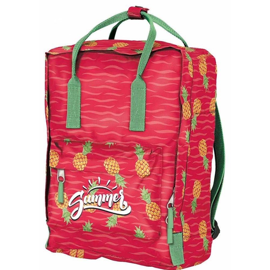 Mochilas Y Complementos Dohe | Mochila Summer Square Estampado Tropical