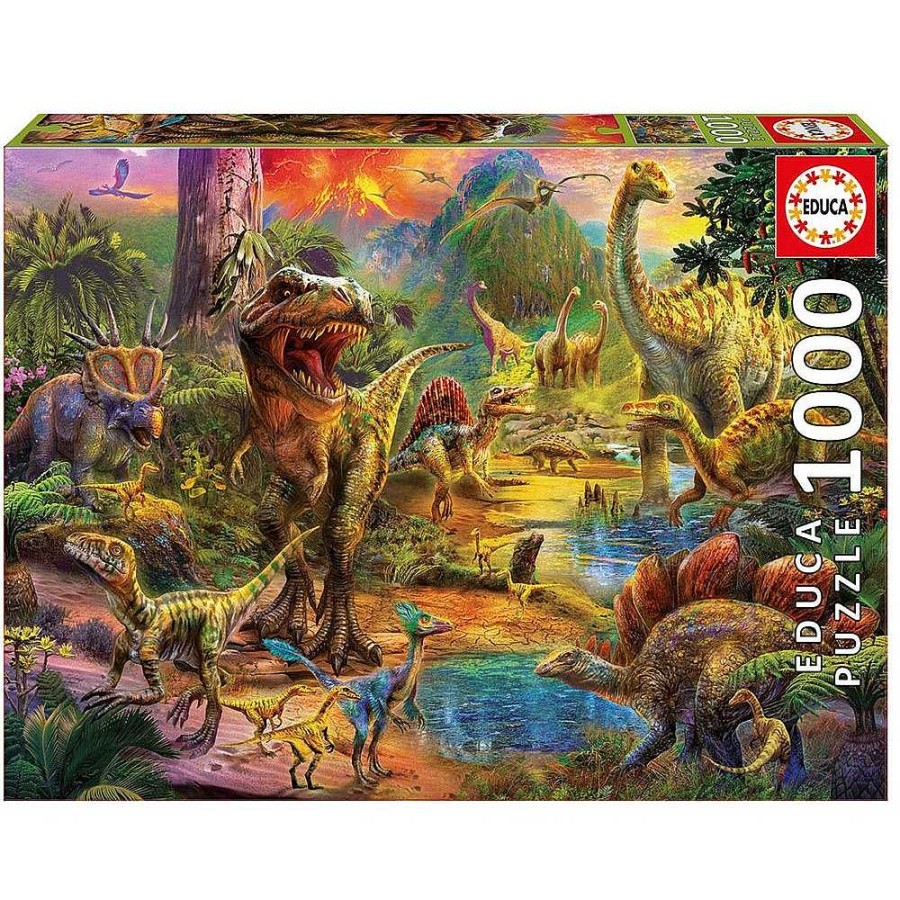 Juguetes Educa Puzzles 300-1000 Piezas | Puzzle Educa 1000 Piezas Tierra Dinosaurio