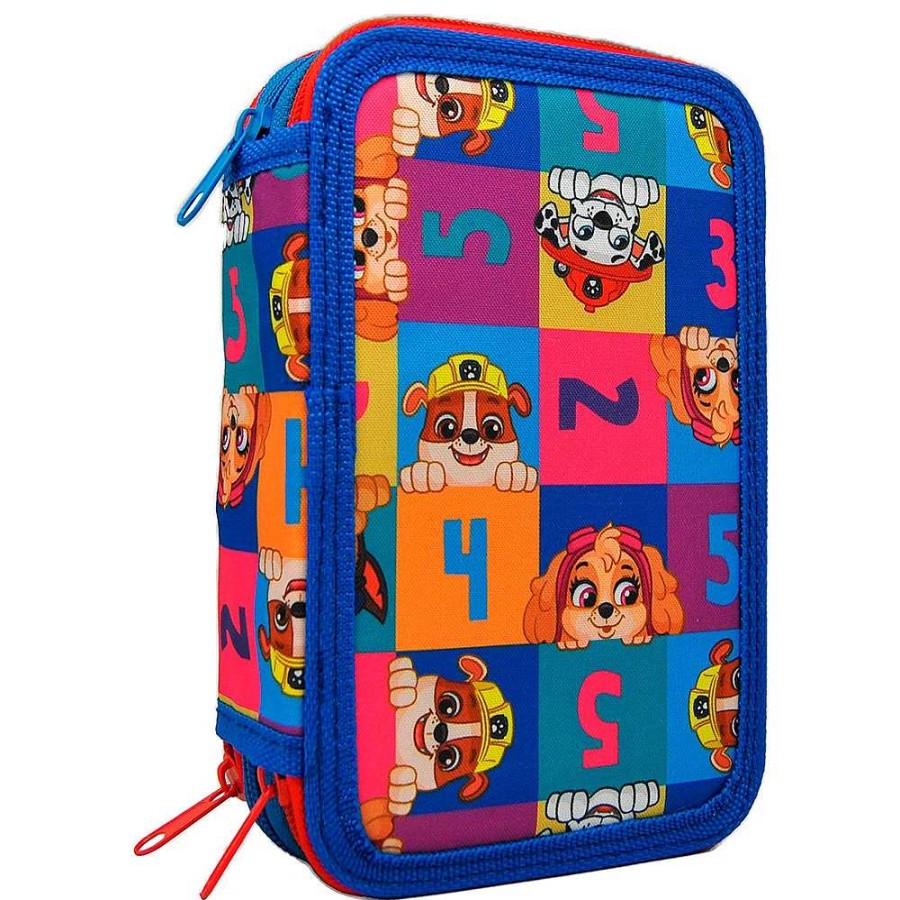 Mochilas Y Complementos Paw Patrol | Patrulla Canina Plumier 3 Pisos Completo 12X20X6