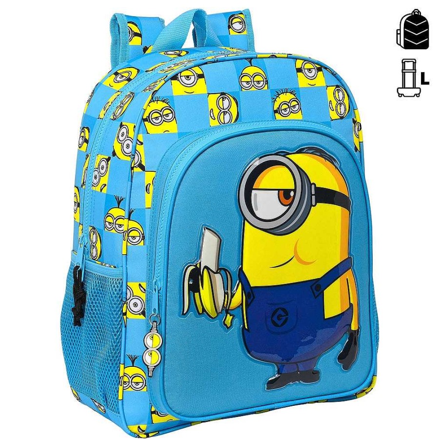 Mochilas Y Complementos Minions | Minions Mochila Adaptable A Carro 32X38X12