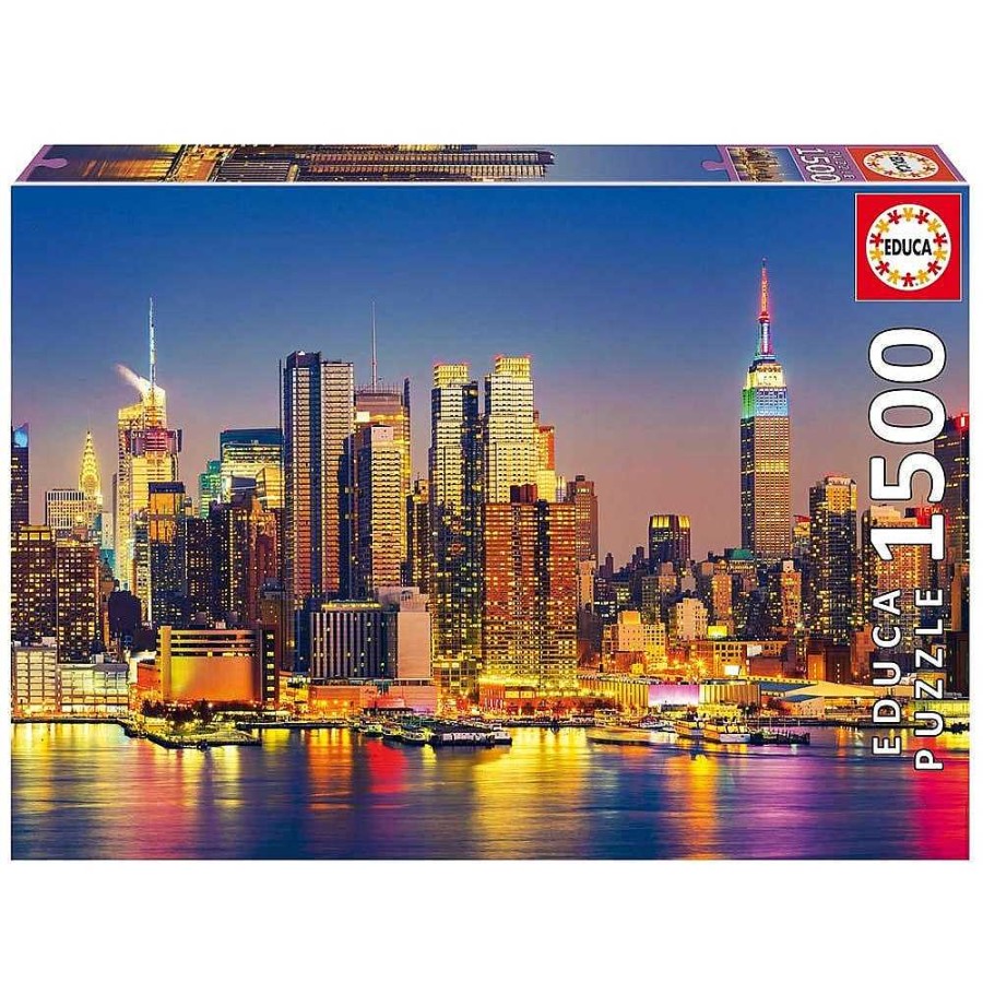 Juguetes Educa Puzzles M S 1000 Piezas | Puzzle Educa 1500 Piezas Manhattan Noche