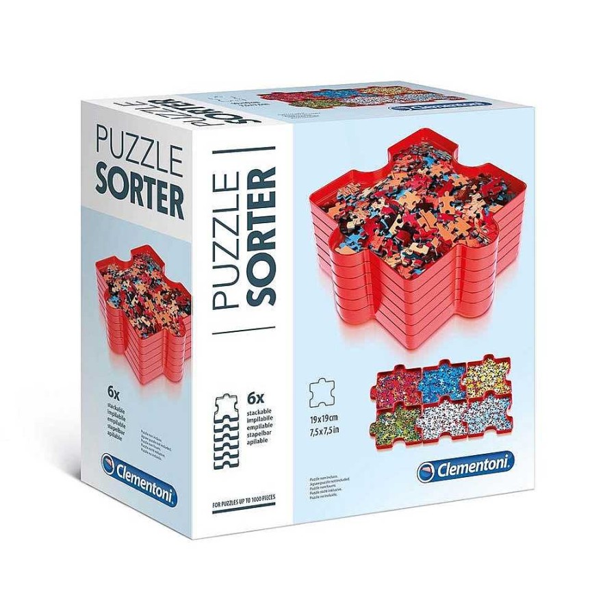 Juguetes Clementoni Puzzles 300-1000 Piezas | Pack 6 Bandejas Organizador Puzzles