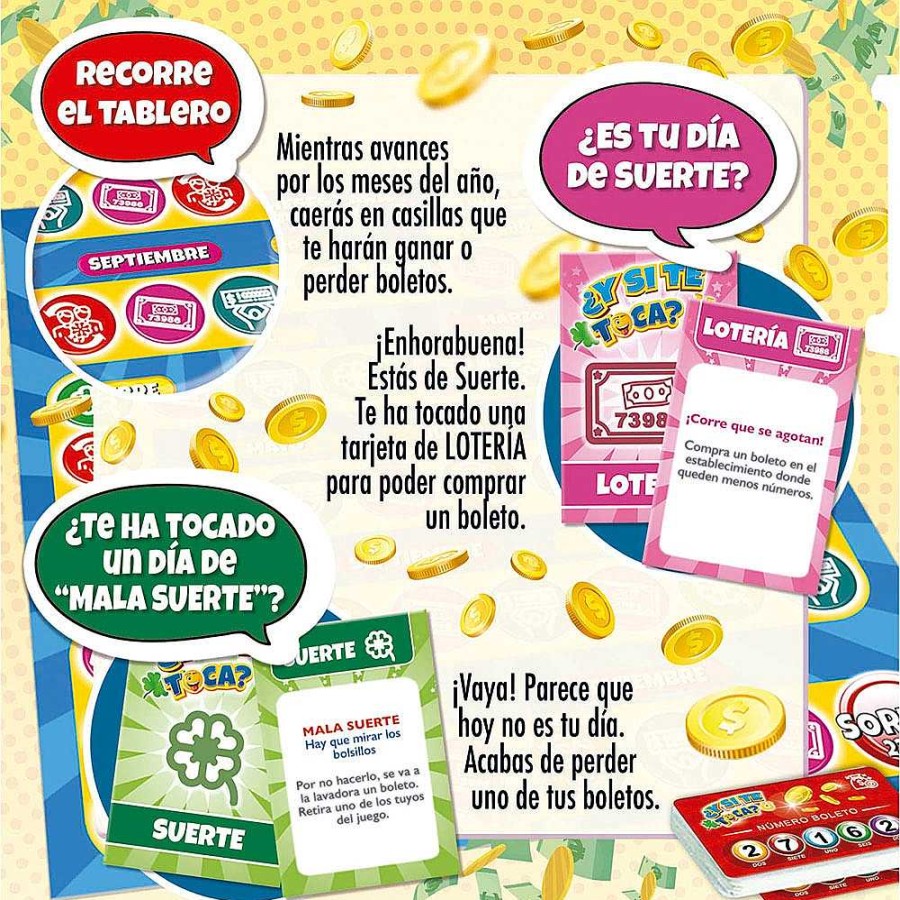 Juguetes Educa Juegos De Sociedad | Juego Mesa Familiar Y Si Te Toca? Juego De Loter A