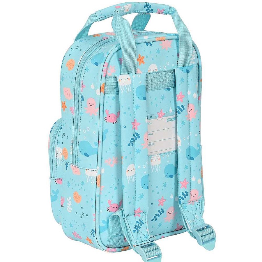 Mochilas Y Complementos Safta | Ballenita Mochila Infantil Con Asas 20X28X8