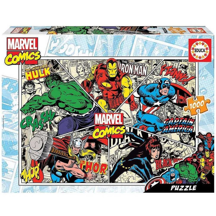 Juguetes Marvel Puzzles 300-1000 Piezas | Puzzle Educa 1000 Piezas Marvel Comics