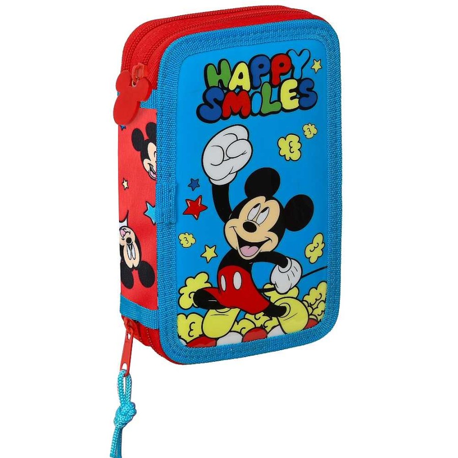 Mochilas Y Complementos Disney | Mickey Plumier Doble Completo 28 Pzas