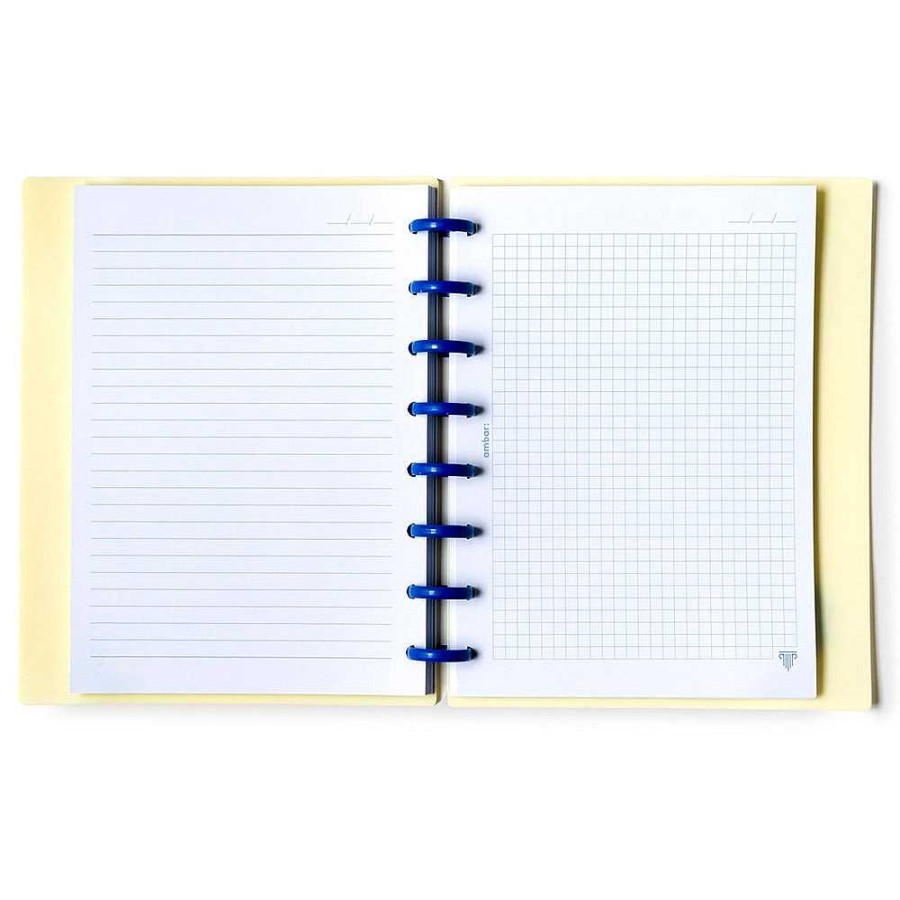 Papeler A Ambar Cuadernos Espiral | Cuaderno Ecosmart 100 Hojas Intercambiables A5 Polipropileno Lila