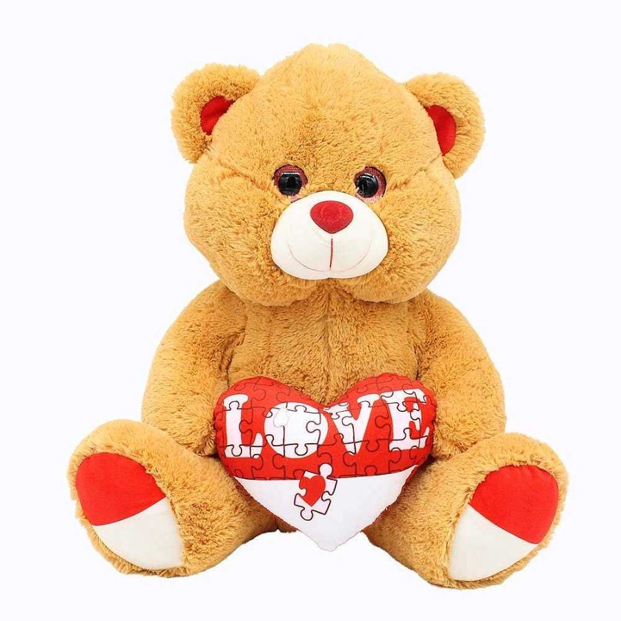 Juguetes Genérico Peluches | Oso Peluche Coraz N Love 40 Cm.