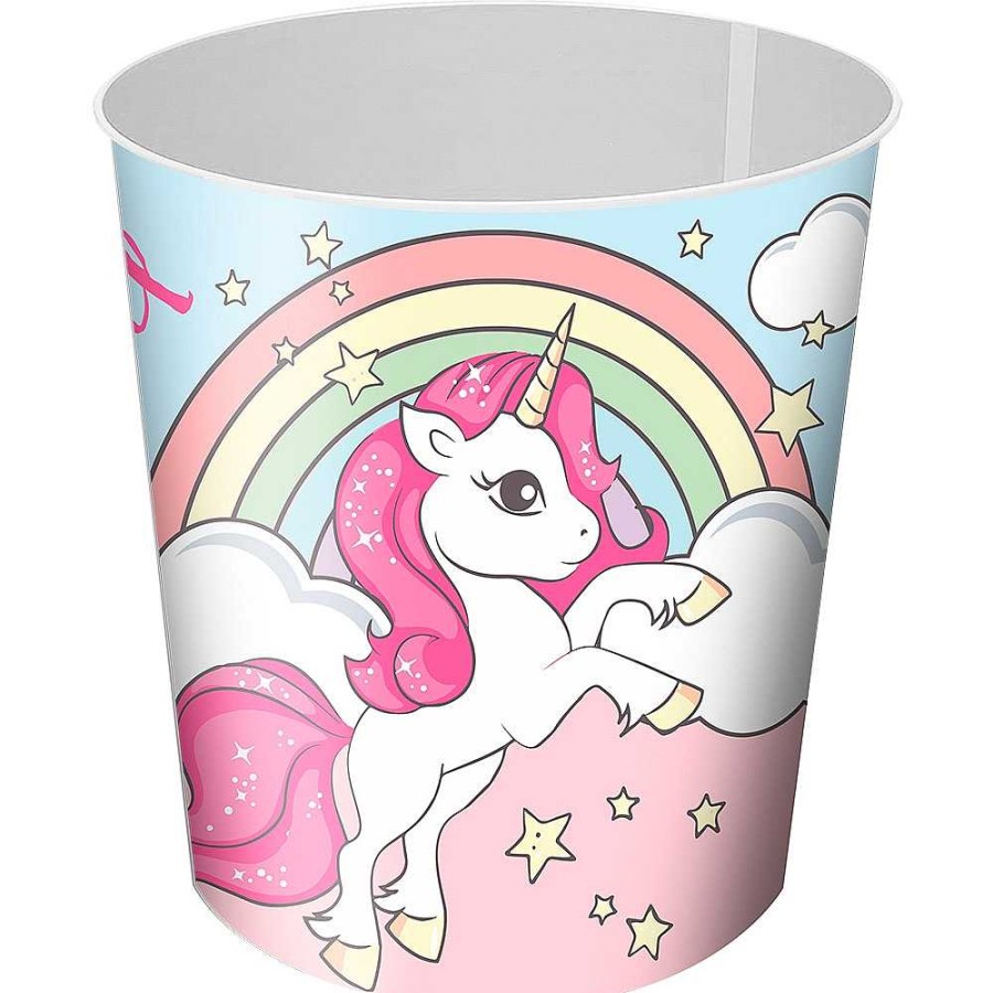 Regalo Kids Tendencia Unicornios | Papelera Pl Stico Unicornios 21X21,5 Cm