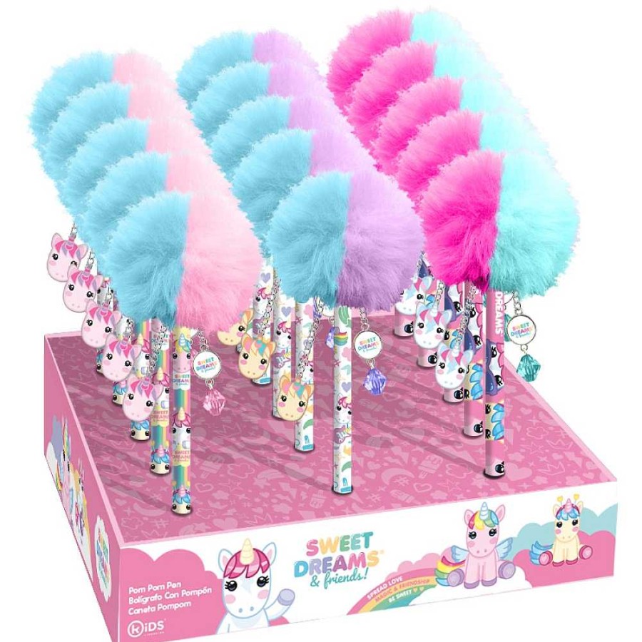 Regalo Sweet Dreams Tendencia Unicornios | Expositor 16 Bol Grafo Unicornio Sweet Dreams Con Pom P N