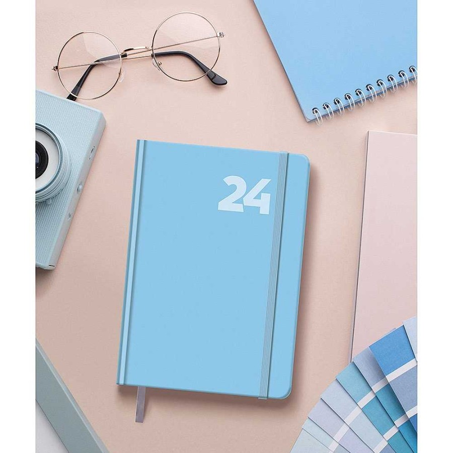 Papeler A Dohe Agendas | Agenda 2024 D A P Gina 14X20 Con Goma Azul Capri