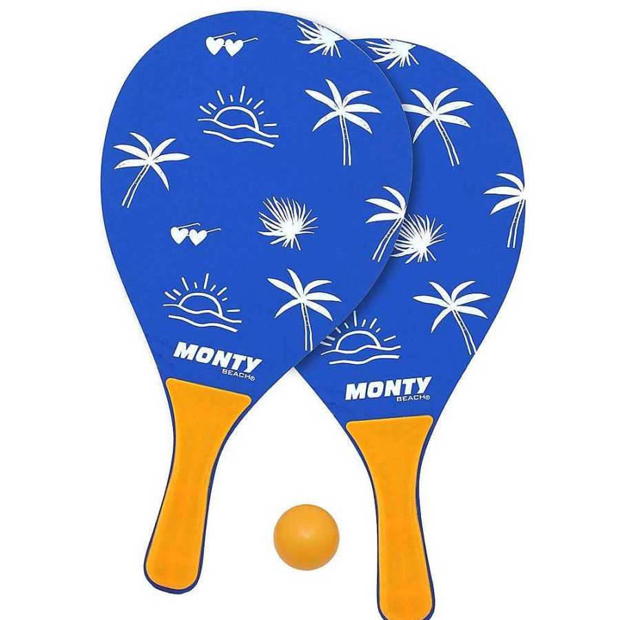 Juguetes Monty Aire Libre | Set 2 Palas Madera 7 Mm Y Pelota Palm