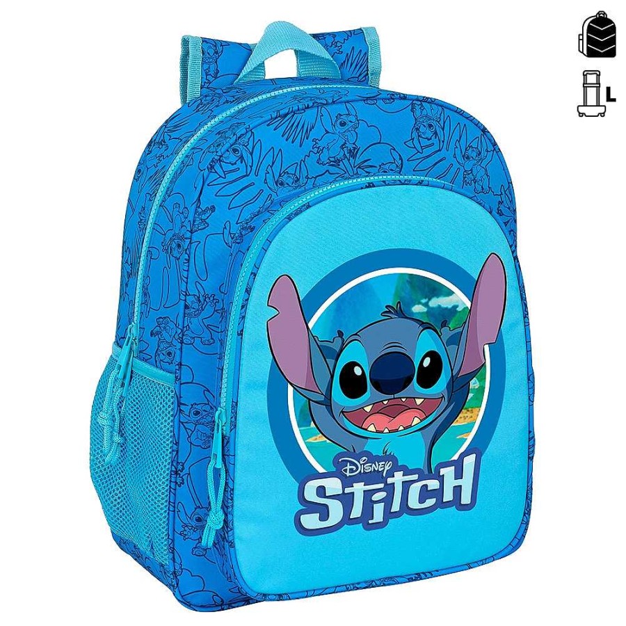 Mochilas Y Complementos Safta | Stitch Mochila Adaptable A Carro 32X38X12