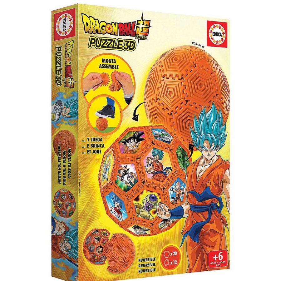 Juguetes Educa Puzzles Infantiles | Dragon Ball Puzzle 3D. Crear Y Jugar