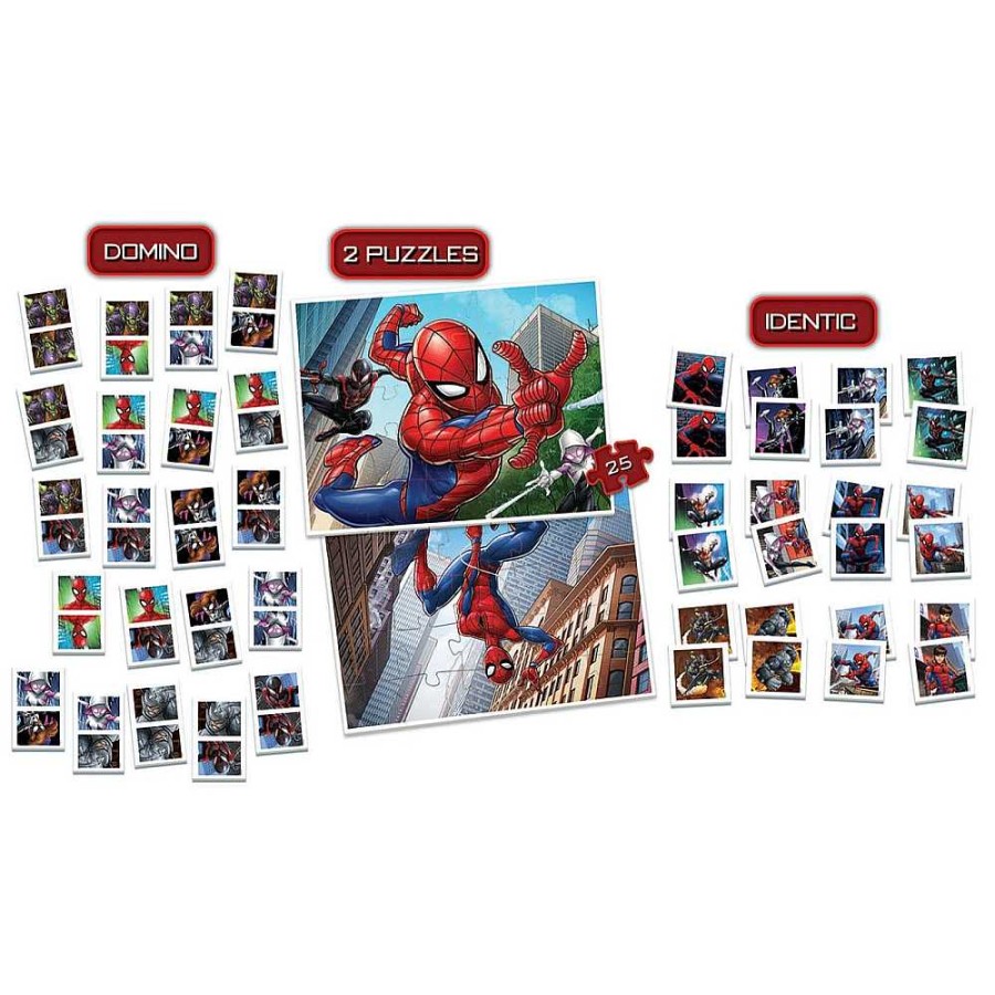 Juguetes Spider-man Juegos De Sociedad | Spiderman Superpack 4 Juegos En 1