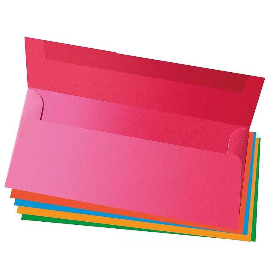 Papeler A Genérico Sobres | Pack 15 Sobres 5 Colores 24X10 Cm -120 G