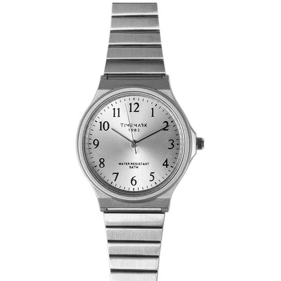 Regalo Timemark Relojes Y Bisuter A | Reloj Pulsera Plateado Metal Waterprof