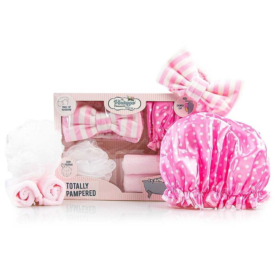 Regalo The Vintage Cosmetic Company | Set Regalo Spa 5 Piezas Rosa