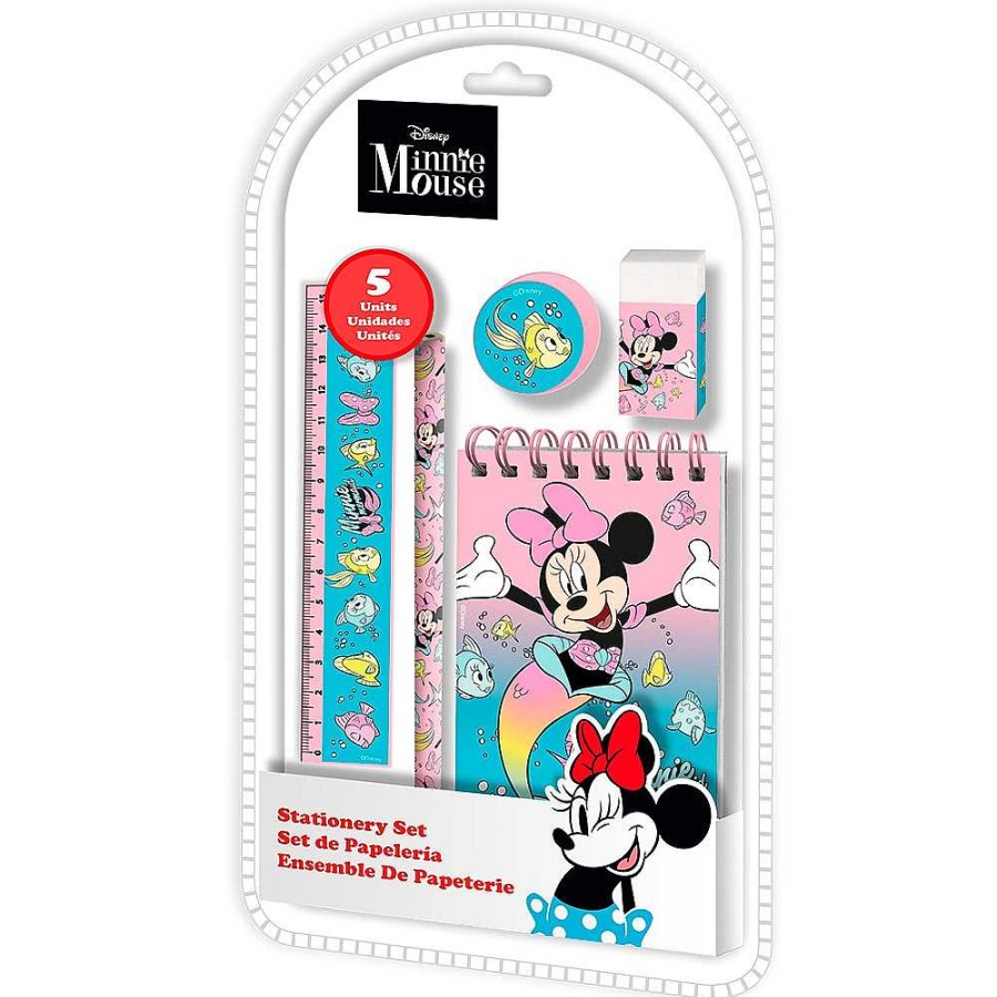 Regalo Disney Papeler A Fantas A | Minnie Set Regalo De Papeler A 5 Piezas 15X26