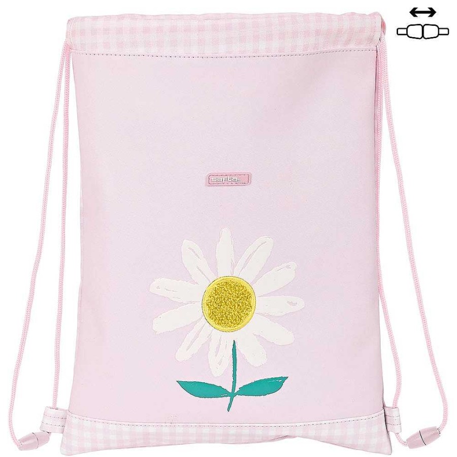 Mochilas Y Complementos Safta | Flor Gymbag Saco Mochila 26X34